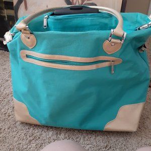 Teal Rolling Bag
